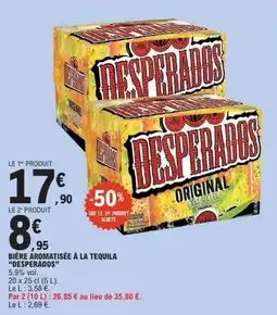 E.Leclerc Express DESPERADOS Bière aromatisée à la tequila offre
