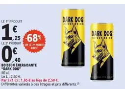 E.Leclerc Express DARK DOG Boisson énergisante offre