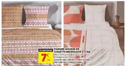 Stokomani Parure housse de couette microlavé + 1 taie offre