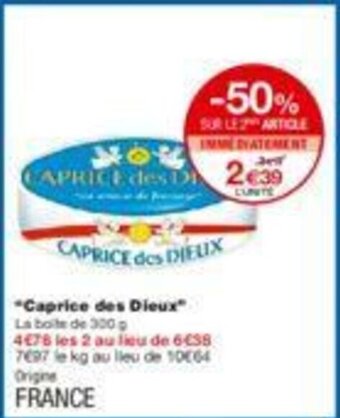 Monoprix "Caprice des dieux" offre