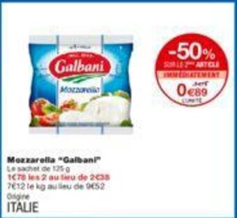 Monoprix Mozzarella "galbani" offre