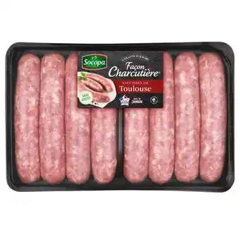 Carrefour 8 saucisses de toulouse façon charcutière socopa offre