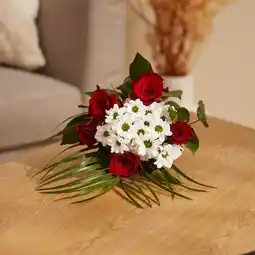 Carrefour Fleur bouquet duo de roses et thémas offre