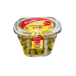 Carrefour Sous l'olivier olives vertes entières à l'ail offre