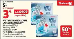Auchan Supermarché Auchan - pastillas anticalcaire lave linge offre