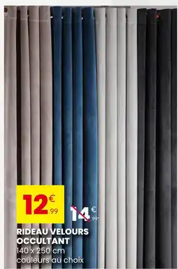 Stokomani Rideau velours occultant offre