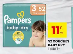 Stokomani Baby dry 52 couches offre