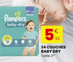 Stokomani Pampers baby dry offre