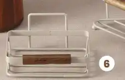 Stokomani Porte-savon métallique et acacia offre