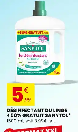 Stokomani Sanytol désinfectant du linge +50% gratuit offre