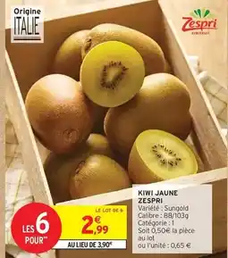 Intermarché Express Zespri - kiwi jaune offre
