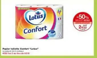 Monoprix Papier toilette confort "lotus" offre