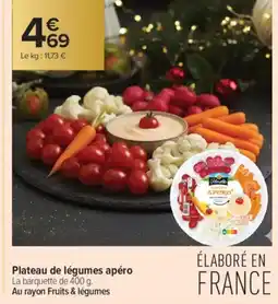 Carrefour Contact Plateau de légumes apéro offre