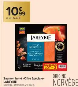 Carrefour Contact LABEYRIE Saumon fumé Offre Spéciale offre
