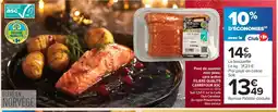 Carrefour Contact FILIERE QUALITE CARREFOUR ASC Pavé de saumon avec peau, sans arêtes offre