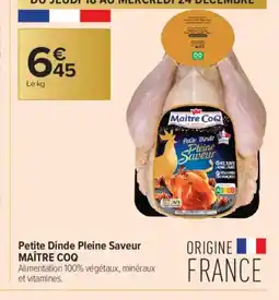 Carrefour Contact MAITRE COQ Petite Dinde Pleine Saveur offre
