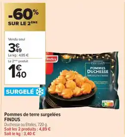 Carrefour Contact FINDUS Pommes de terre surgelées offre