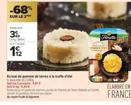 Carrefour Contact Ecrasé de pomme de terres à la truffe d'été offre