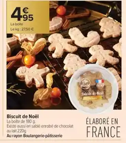Carrefour Contact Biscuit de Noël offre