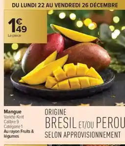 Carrefour Contact Mangue offre