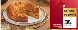 Carrefour Contact Galette frangipane offre