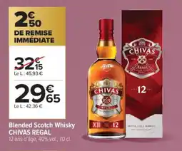 Carrefour Contact CHIVAS REGAL Blended Scotch Whisky offre