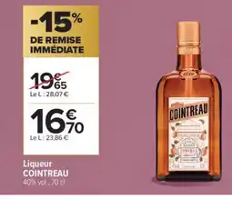 Carrefour Contact COINTREAU Liqueur offre