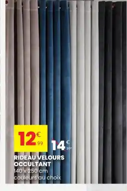Stokomani Rideau velours occultant offre