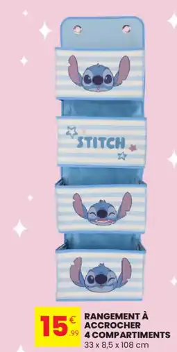 Stokomani Rangement à accrocher 4 compartiments offre