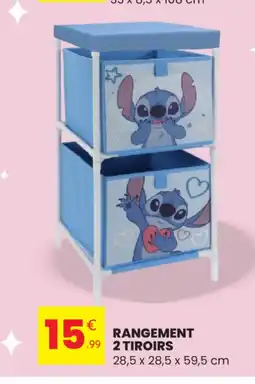 Stokomani Rangement 2 tiroirs offre