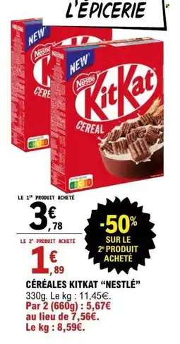 E.Leclerc NESTLÉ Céréales kitkat offre