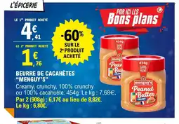 E.Leclerc MENGUY'S Beurre de cacahètes offre