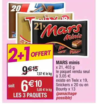 Migros Mars minis offre