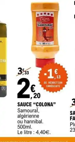 E.Leclerc COLONA Sauce offre