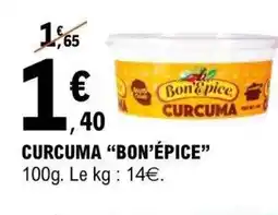 E.Leclerc BON'ÉPICE Curcuma offre