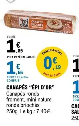 E.Leclerc Canapés offre