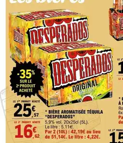E.Leclerc DESPERADOS Bière aromatisée téquila offre