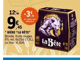 E.Leclerc LA BÊTE Bière offre