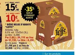 E.Leclerc Bière belge d'abbaye offre