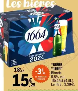 E.Leclerc 1664 Bière offre