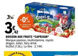 E.Leclerc CAPRI-SUN Boisson aux fruits offre
