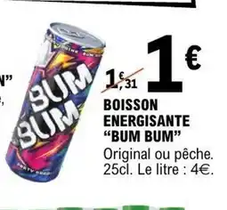 E.Leclerc BUMBUM Boisson energisante offre