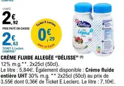 E.Leclerc DÉLISSE Crème fluide allegée offre