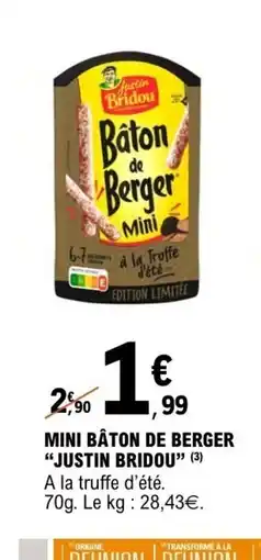 E.Leclerc JUSTIN BRIDOU Mini bâton de berger offre