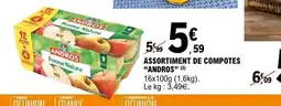 E.Leclerc ANDROS Assortiment de compotes offre
