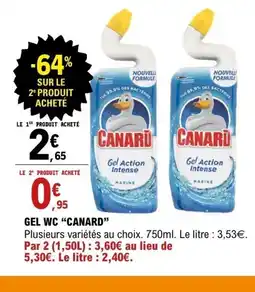E.Leclerc CANARD Gel wc offre