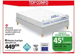 Conforama Matelas Espiègle offre