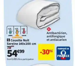Conforama Couette Nuit Sereine offre