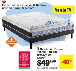 Conforama Matelas Air Fusion Hybride Tonique offre