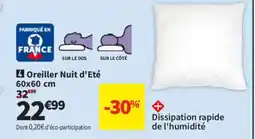 Conforama Oreiller Nuit d'Eté offre